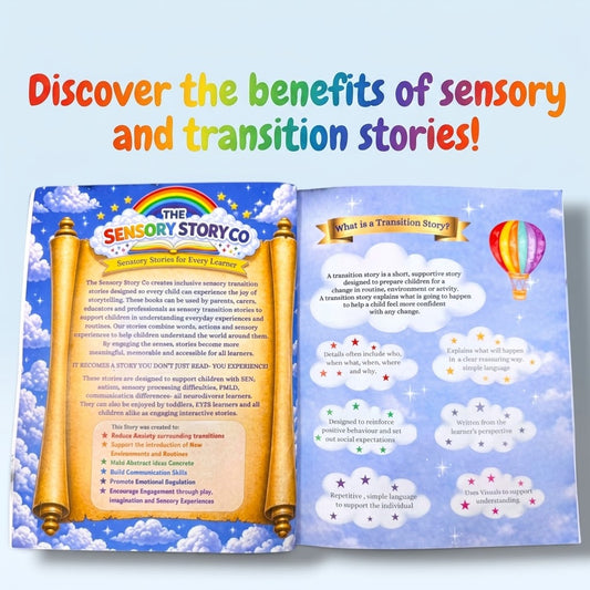 I Go to School- Sensory Transtion Story Book