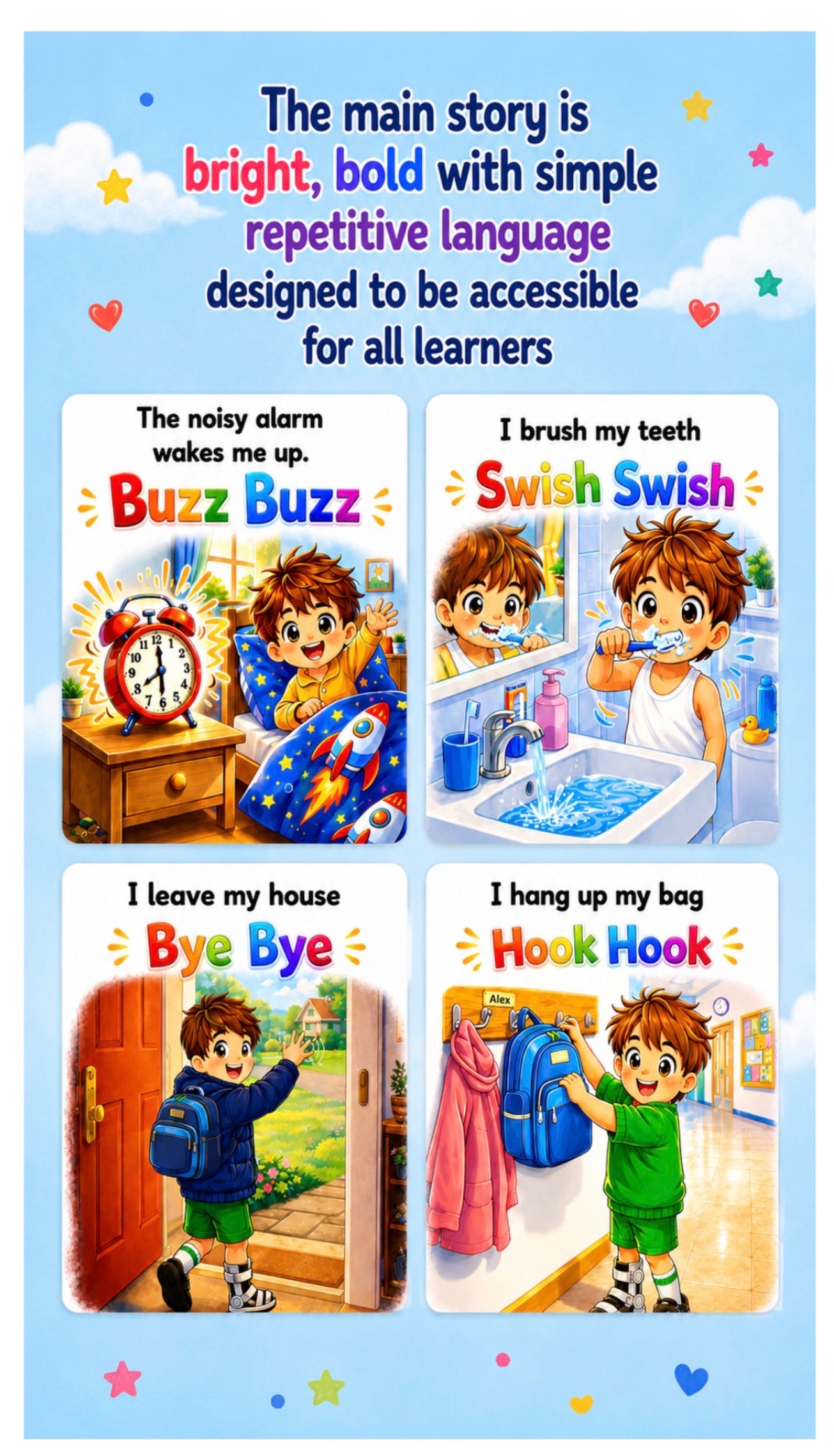 I Go to School- sensory transition book